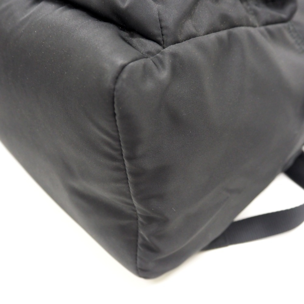 Prada Triangle Logo Backpack Daypack Black Nylon - image 4